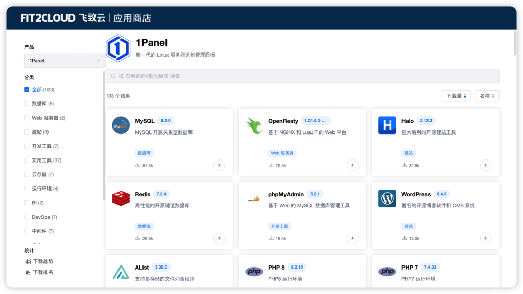图片[2]-【开源】1Panel 新一代 Linux 服务器运维管理面板：高效管理、快速建站、应用商店、安全可靠、一键备份-天之道创业网